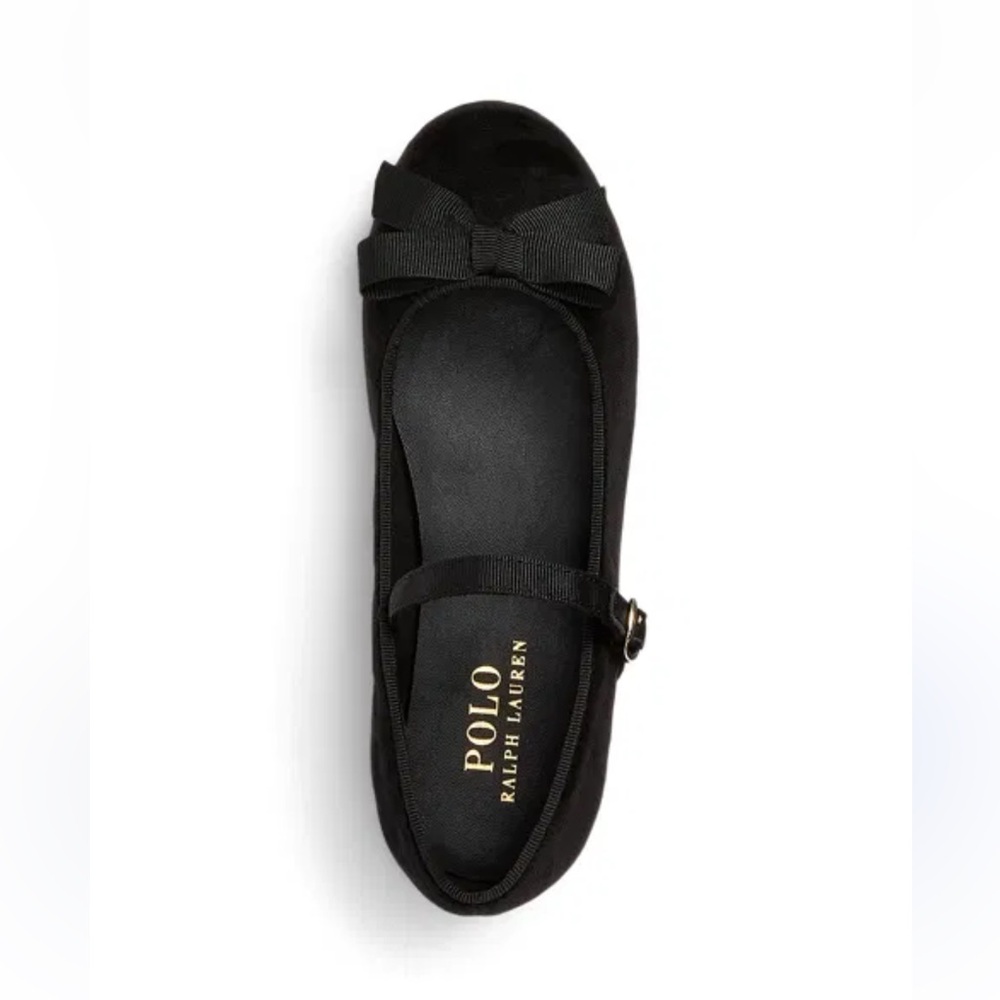 Polo by Ralph Lauren girls‎ Black Velvet Flats